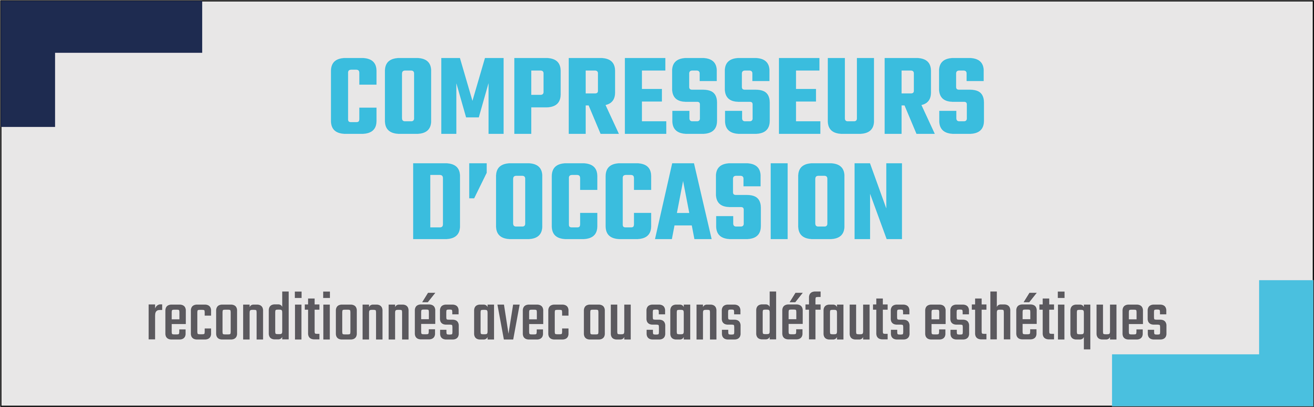 Rechercher un compresseur d'occasion